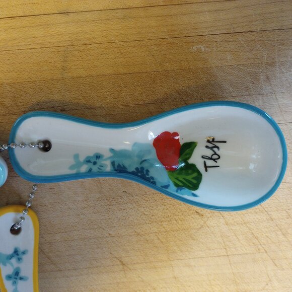 Molly Hatch for Anthropologie Floral Measuring spoon set - Picture 2 of 7